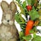 16&#x22; Bunny on Carrot Decorated Easter Wreath